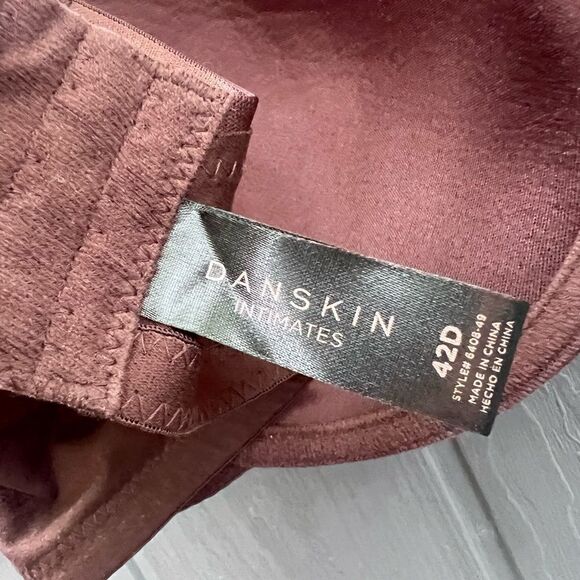 Danskin Intimates RN 90410 Navy Blue Rayon Padded Push Up Bra Size 42D - Picture 5 of 5